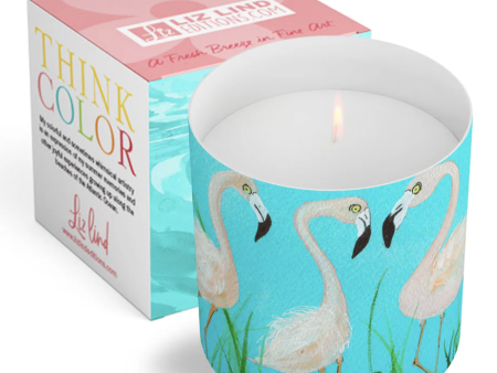 Liz Lind Candle - Flamingo a GoGo For Discount