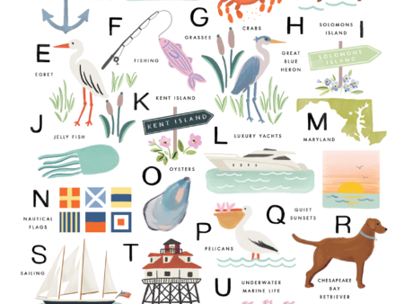 APP Print - *Whimsy Exclusive* Chesapeake Bay Alphabet Sale