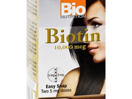 Bio Nutrition Inc Biotin - 10000 Mcg - 60 Tablets Online Sale