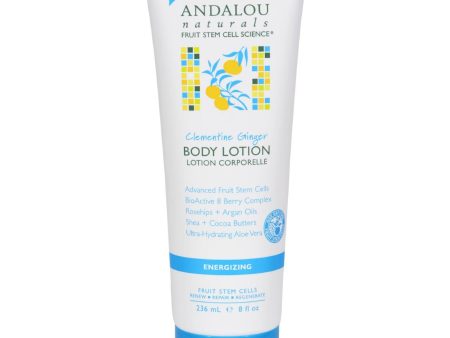 Andalou Naturals Body Lotion - Clementine Ginger Energizing - 8 Fl Oz Discount