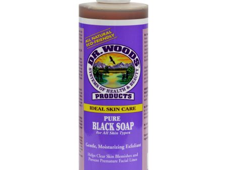 Dr. Woods Pure Black Soap - 16 Fl Oz For Discount