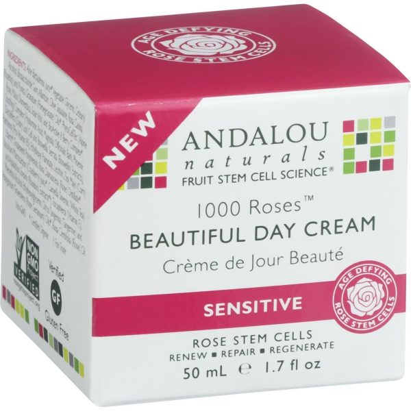 Andalou Naturals Beautiful Day Cream - 1000 Roses - 1.7 Oz Online now