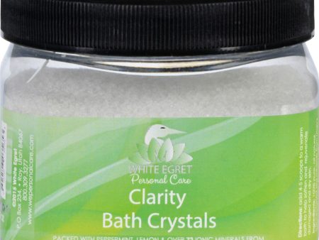 White Egret Bath Crystals - Clarity - 16 Oz Supply