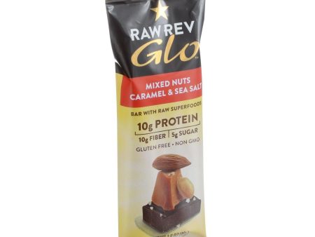 Raw Revolution Glo Bar - Mixed Nuts - Caramel And Sea Salt - 1.6 Oz - Case Of 12 Fashion