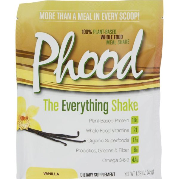 Plantfusion Phood Packets - Vanilla - 1.59 Oz - Case Of 12 Hot on Sale