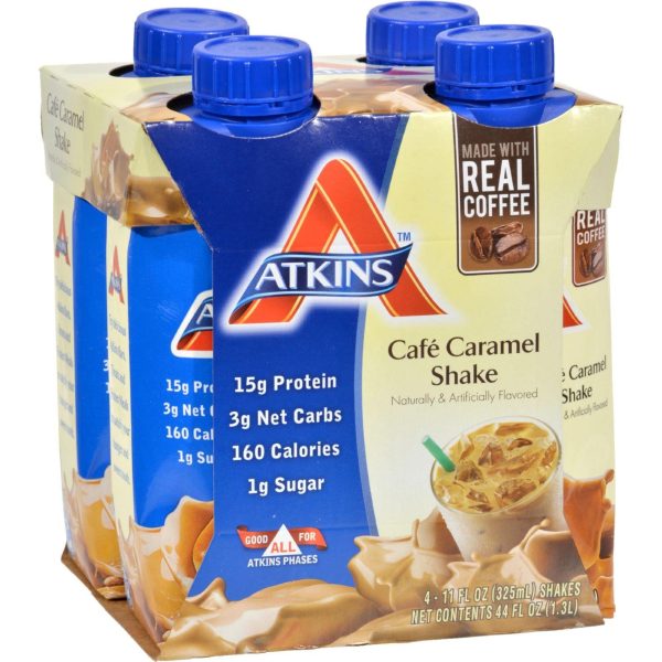 Atkins Advantage Rtd Shake Cafe Caramel - 11 Fl Oz Each - Pack Of 4 Discount