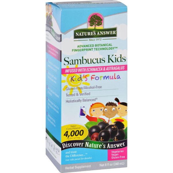 Natures Answer Sambucus - Kids Formula - Original Flavor - 8 Oz Online