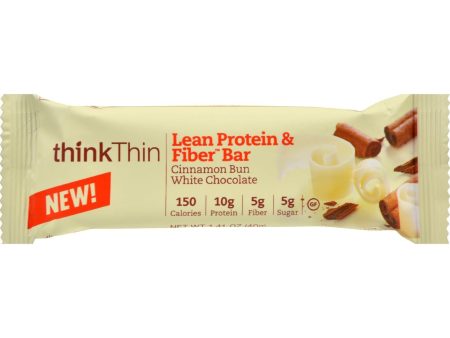 Think Products Thinkthin Bar - Lean Protein Fiber - Cinnamon Chocolate - 1.41 Oz - 1 Case Online now