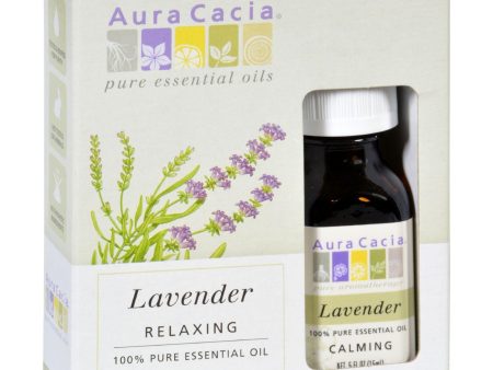 Aura Cacia Essential Oil Lavender - 0.5 Fl Oz - Case Of 3 Sale