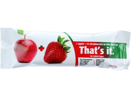 That s It Fruit Bar - Apple And Strawberry - Case Of 12 - 1.2 Oz Online