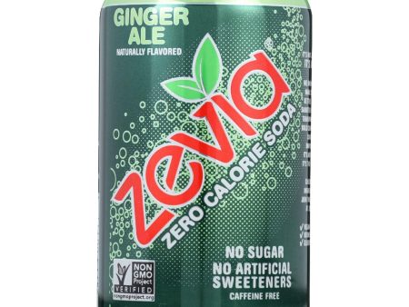 Zevia Soda - Zero Calorie - Ginger Ale - Can - 6-12 Oz - Case Of 4 For Discount