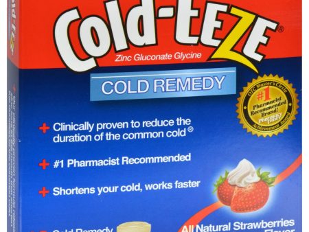 Cold-eeze Cold Remedy Lozenges Strawberries And Cream - 18 Lozenges For Sale