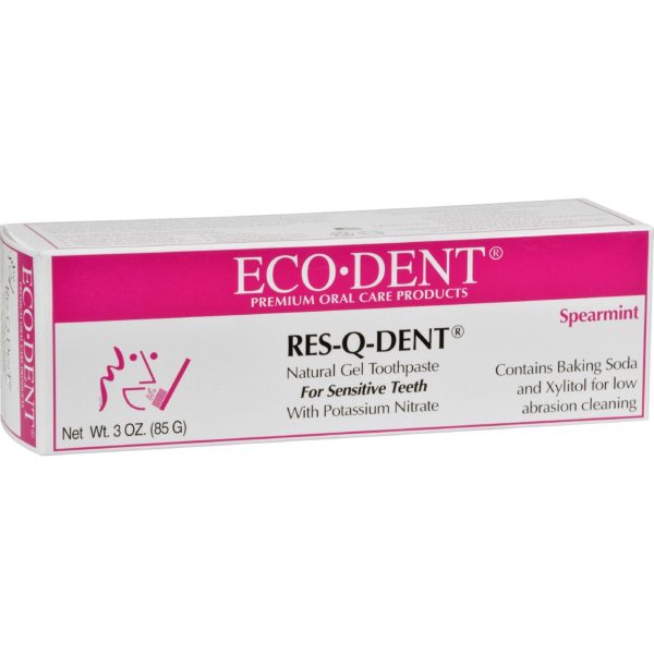 Eco-dent Res-q-dent Toothpaste - Spearmint - 3 Oz Discount