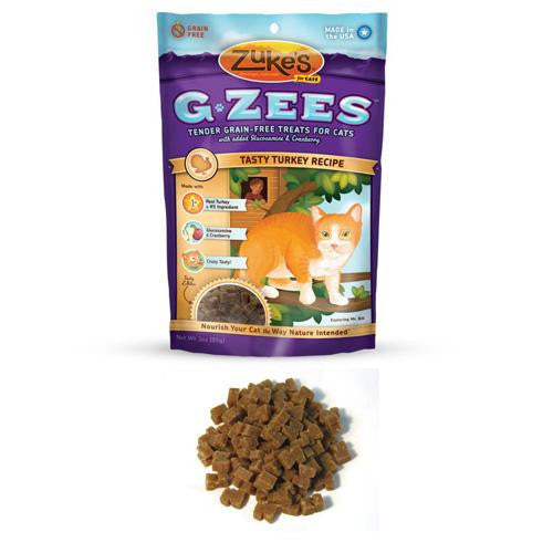 Zuke s Cat Treats - G Zees Turkey Grain Free - 3 Oz - Case Of 12 For Discount