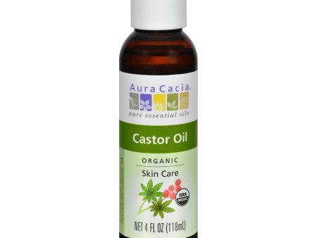 Aura Cacia Skin Care Oil - Organic Castor Oil - 4 Fl Oz Discount