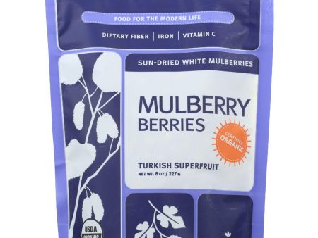 Navitas Naturals Mulberry Berries - Organic - Sun-dried - 8 Oz - Case Of 12 Sale