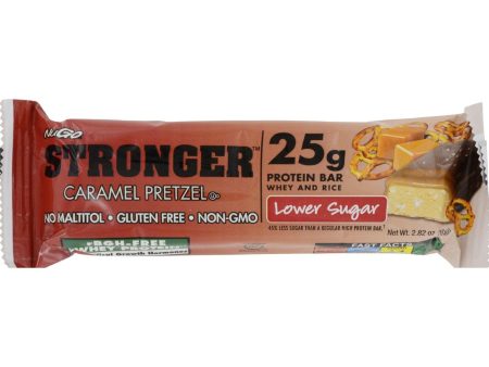 Nugo Nutrition Bar - Stronger Caramel Pretzel - 2.82 Oz - Case Of 12 Discount