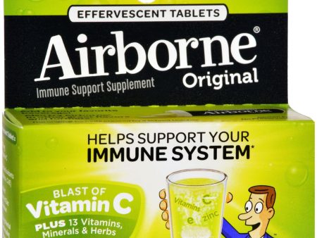 Airborne Effervescent Tablets With Vitamin C - Lemon Lime - 10 Tablets Online now