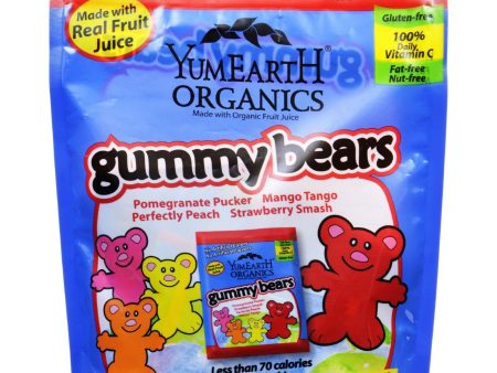 Yummy Earth Organics Gummy Bears - Organic - Snack Pack - .7 Oz - 10 Count - Case Of 12 Fashion