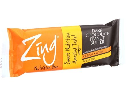 Zing Bars Nutrition Bar - Chocolate Peanut Butter - 1.76 Oz Bars - Case Of 12 For Discount