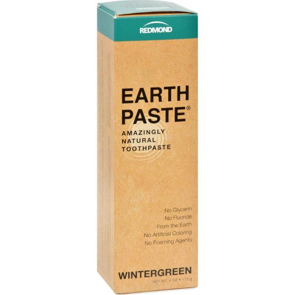 Redmond Trading Company Earthpaste Natural Toothpaste Wintergreen - 4 Oz Discount