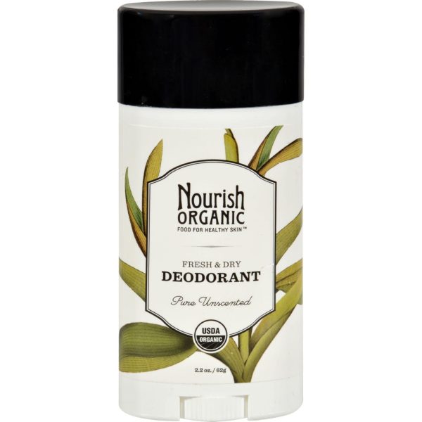 Nourish Organic Deodorant - Pure Unscented - 2.2 Oz For Discount