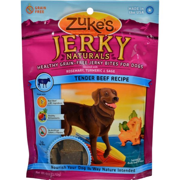 Zuke s Jerky Naturals For Dogs Beef - 6 Oz Online now