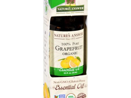 Natures Answer Essential Oil - Organic - Grapefruit - .5 Oz For Cheap