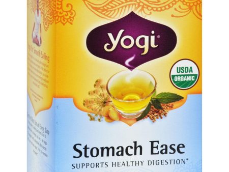 Yogi Organic Stomach Ease Herbal Tea - 16 Tea Bags - Case Of 6 Cheap