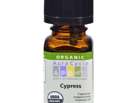 Aura Cacia Organic Essential Oil - Cypress - .25 Oz For Discount