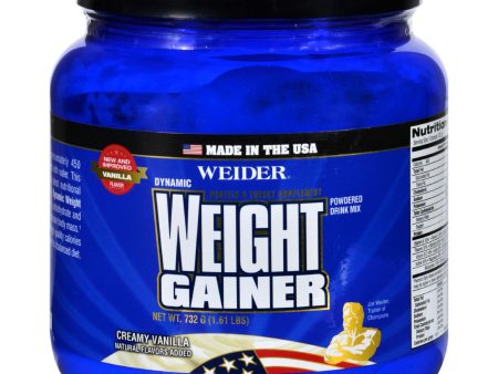 Weider Global Nutrition Weight Gainer - Dynamic - Powder - Vanilla - 1.65 Lb Online Hot Sale