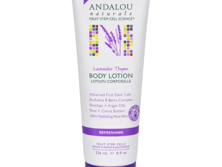 Andalou Naturals Body Lotion - Lavender Thyme Refreshing - 8 Fl Oz on Sale