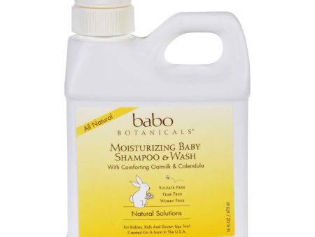 Babo Botanicals Baby Shampoo And Wash - Moisturizing - Oatmilk - 16 Oz Online now