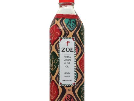 Zoe Olive Oil - First Cold Pressed - Case Of 6 - 25.5 Fl Oz. Online now