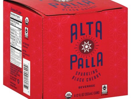 Alta Palla Organic Sparking Fruit Juice - Black Cherry - Case Of 6 - 12 Fl Oz. Cheap