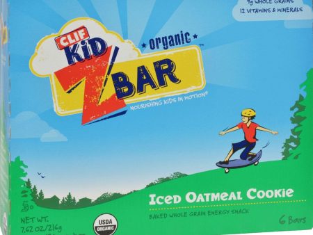 Clif Kid Zbar - Organic - Iced Oatmeal Cookie - 7.62 Oz - Case Of 12 Sale