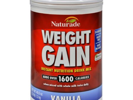 Naturade Weight Gain Vanilla - 40 Oz Online now