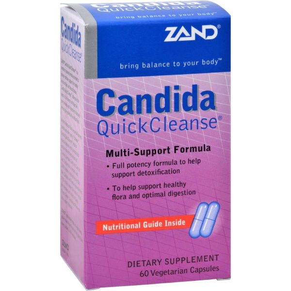 Zand Candida Quick Cleanse Multi-support Formula - 60 Vegetarian Capsules Online