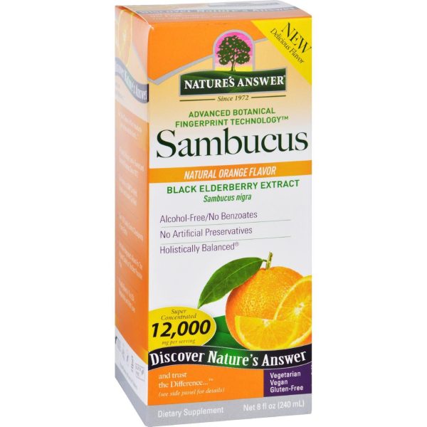 Natures Answer Sambucus - Original - Natural Orange Flavor - 8 Oz Cheap