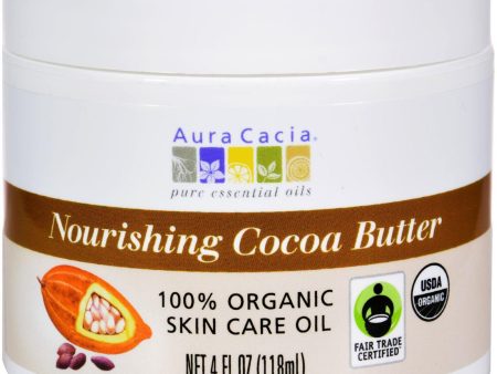 Aura Cacia Organic Cocoa Butter - 4 Oz Online now