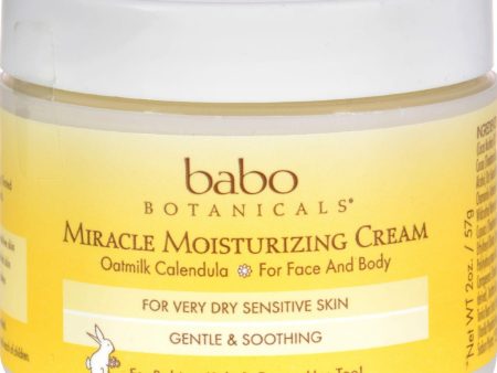 Babo Botanicals Miracle Cream - Moisturizing - Oatmilk - 2 Oz Online now