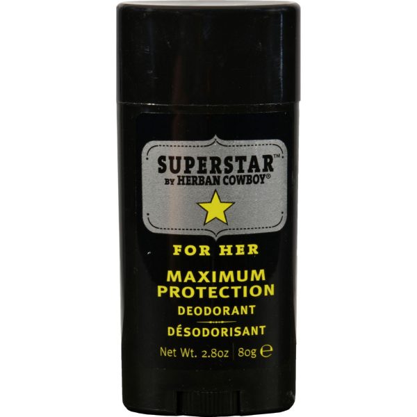 Herban Cowboy Deodorant - Superstar For Women - 2.8 Oz Online