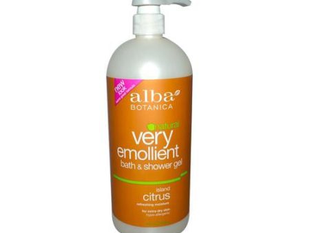 Alba Botanica Very Emollient Bath And Shower Gel Island Citrus - 32 Fl Oz For Discount