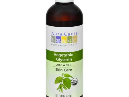 Aura Cacia Skin Care Oil - Organic Vegetable Glycerin Oil - 16 Fl Oz Discount