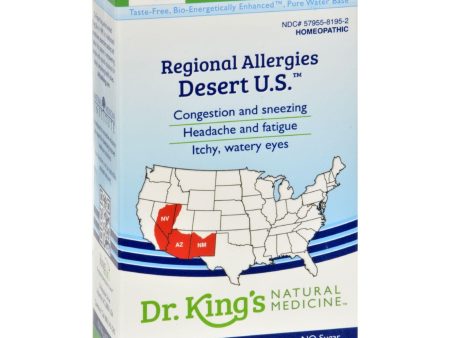 King Bio Homeopathic Regional Allergy - Desert - 2 Oz For Discount