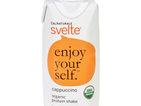 Svelte Protein Shake - Organic - Cappucino - 11 Fl Oz - Case Of 8 Online now