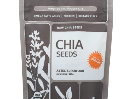 Navitas Naturals Chia Seeds - Organic - Raw - 8 Oz - Case Of 12 Online Sale