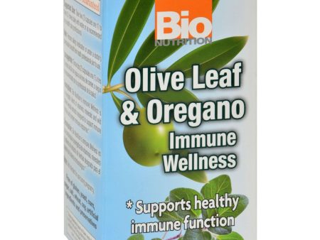 Bio Nutrition Immune Wellness - Olive Leaf And Oregano - 60 Vcaps on Sale