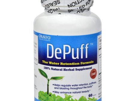 Canfo Natural Products Depuff - 60 Tablets Hot on Sale