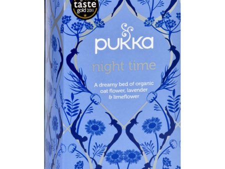 Pukka Herbal Teas Tea - Organic - Night Time - 20 Bags - Case Of 6 on Sale